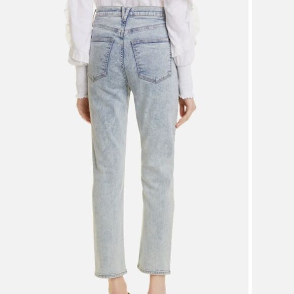 Veronica Beard Ryleigh Slim Straight Hi-Rise Jeans Vail - Picture 2 of 7